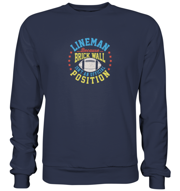 Lineman Brick Wall - Premium Sweatshirt - Amfoo Shop