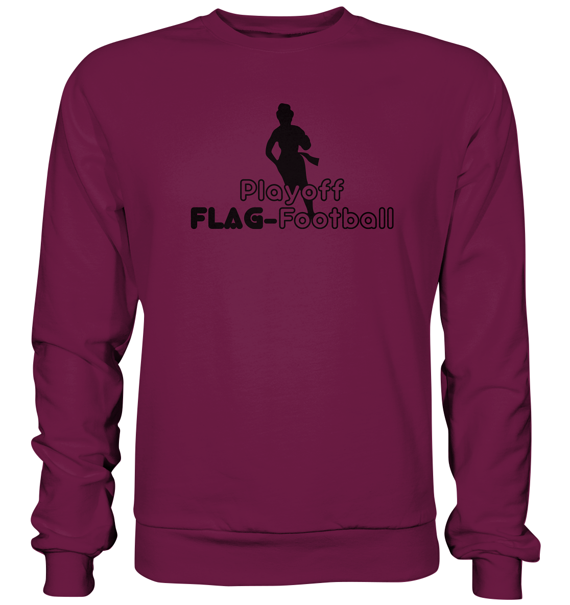 Playoff Flag Football Women black - Premium Sweatshirt - Amfoo Shop