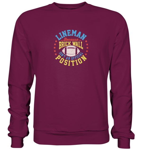 Lineman Brick Wall - Premium Sweatshirt - Amfoo Shop