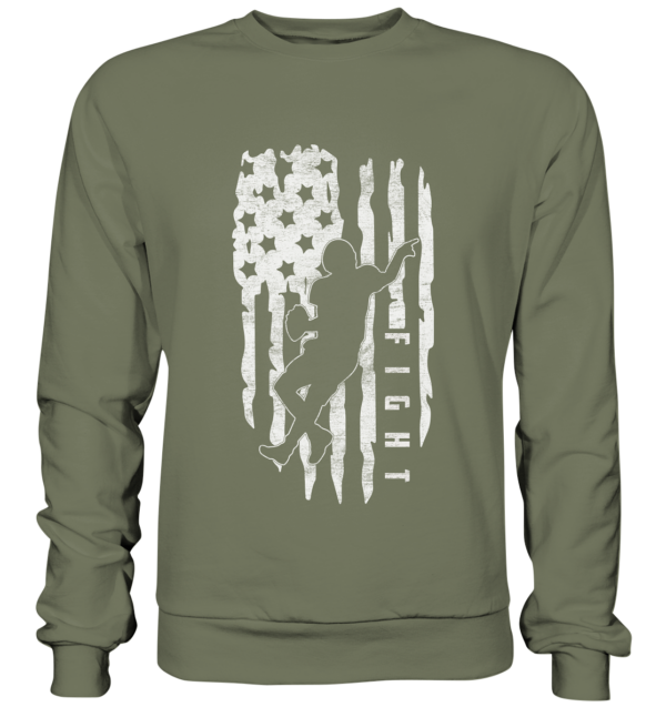 USA Flag Fight - Premium Sweatshirt - Amfoo Shop