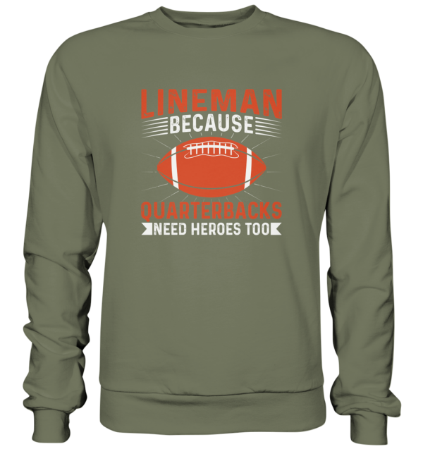 Lineman Quarterback Heroes - Premium Sweatshirt - Amfoo Shop