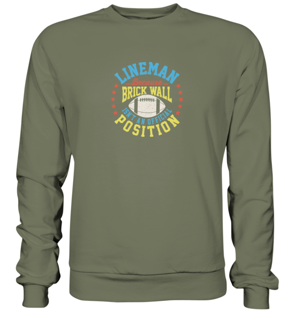 Lineman Brick Wall - Premium Sweatshirt - Amfoo Shop