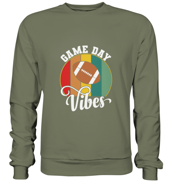 Game Day Vibes White - Premium Sweatshirt - Amfoo Shop