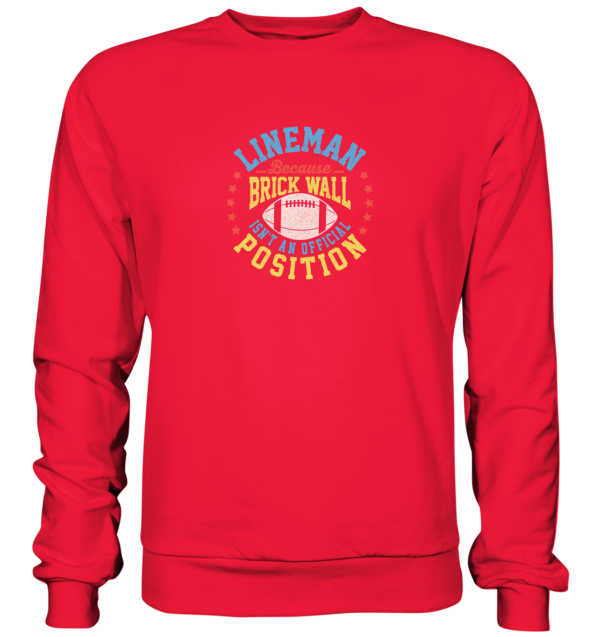 Lineman Brick Wall - Premium Sweatshirt - Amfoo Shop