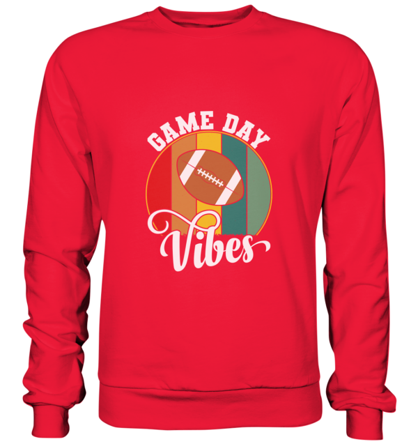 Game Day Vibes White - Premium Sweatshirt - Amfoo Shop