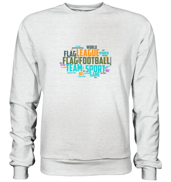 Flag Football Word Bubble - Premium Sweatshirt - Amfoo Shop