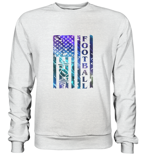 USA Football Flag - Premium Sweatshirt - Amfoo Shop