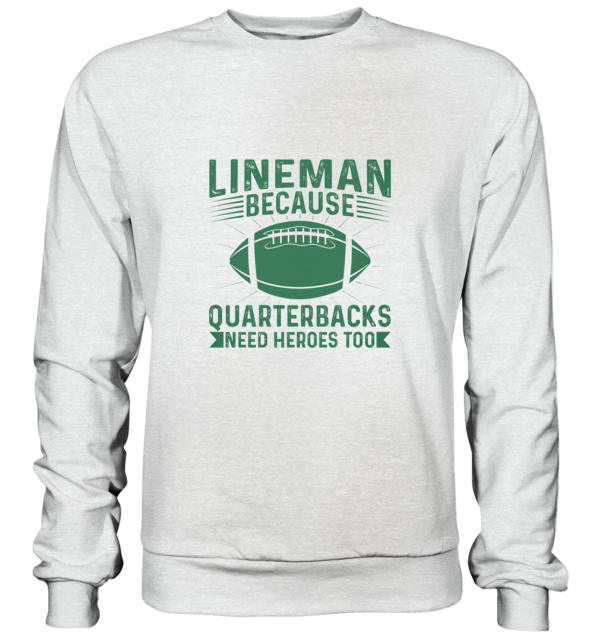 Lineman Heroes Green - Premium Sweatshirt - Amfoo Shop