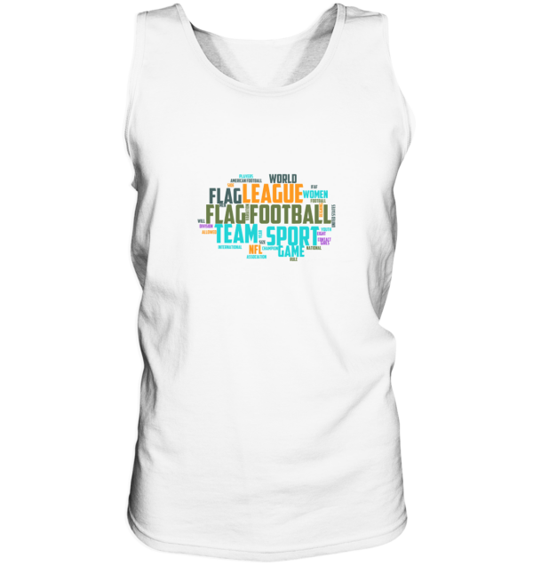 Flag Football Word Bubble - Tank-Top - Amfoo Shop