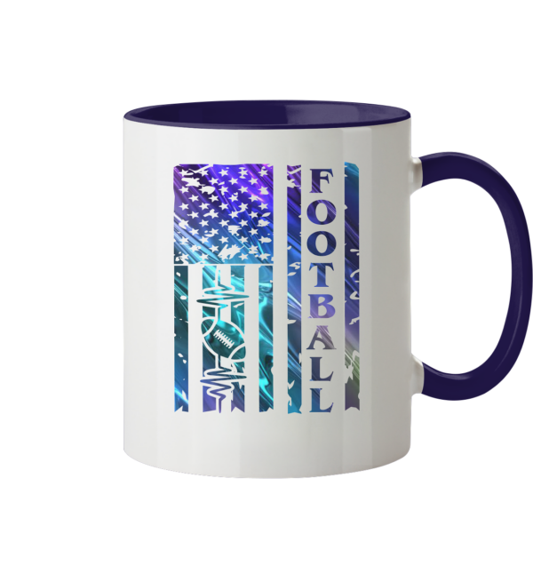 USA Football Flag - Tasse zweifarbig - Amfoo Shop