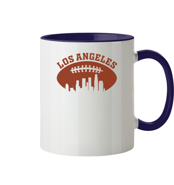 Los Angeles Football Silhouette - Tasse zweifarbig - Amfoo Shop