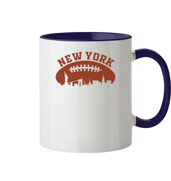 New York Football Silhoutte - Tasse zweifarbig - Amfoo Shop