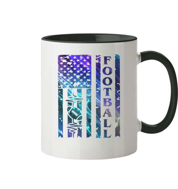 USA Football Flag - Tasse zweifarbig - Amfoo Shop