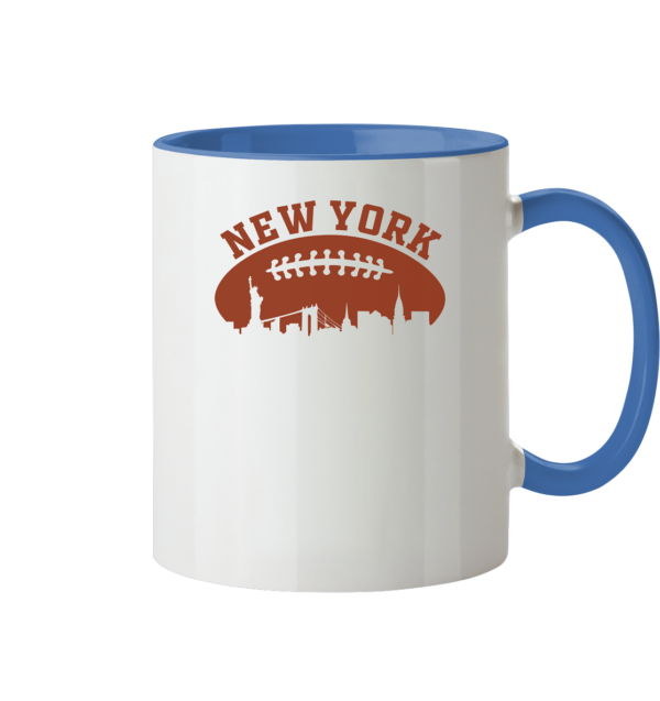 New York Football Silhoutte - Tasse zweifarbig - Amfoo Shop