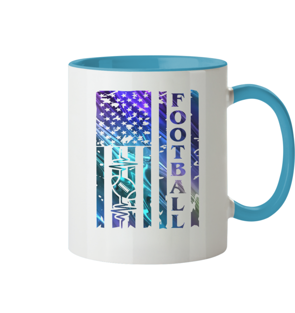 USA Football Flag - Tasse zweifarbig - Amfoo Shop