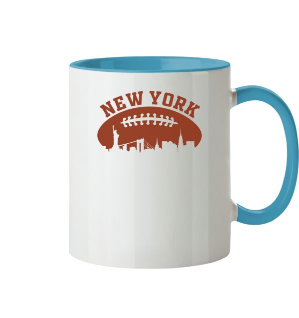 New York Football Silhoutte - Tasse zweifarbig - Amfoo Shop