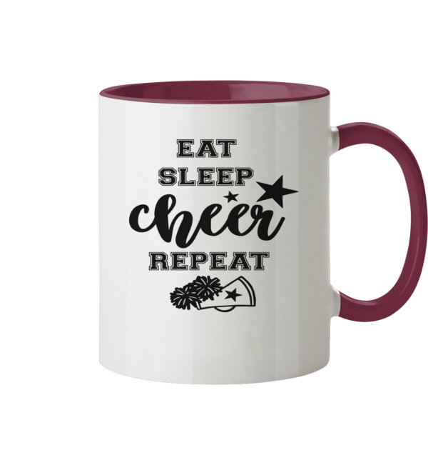 Eat Sleep Cheer Repeat - Tasse zweifarbig - Amfoo Shop