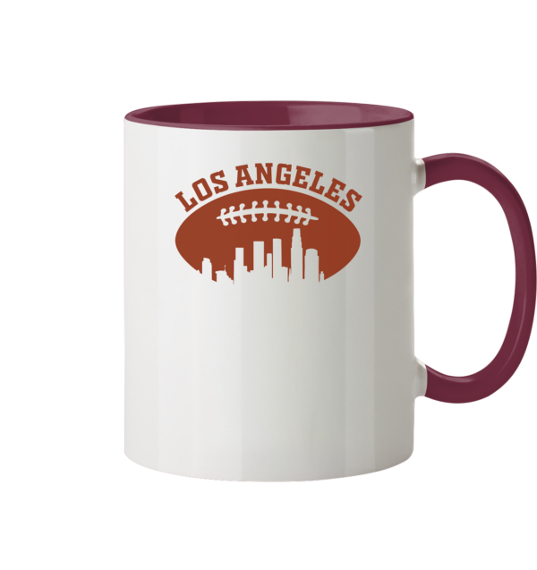 Los Angeles Football Silhouette - Tasse zweifarbig - Amfoo Shop