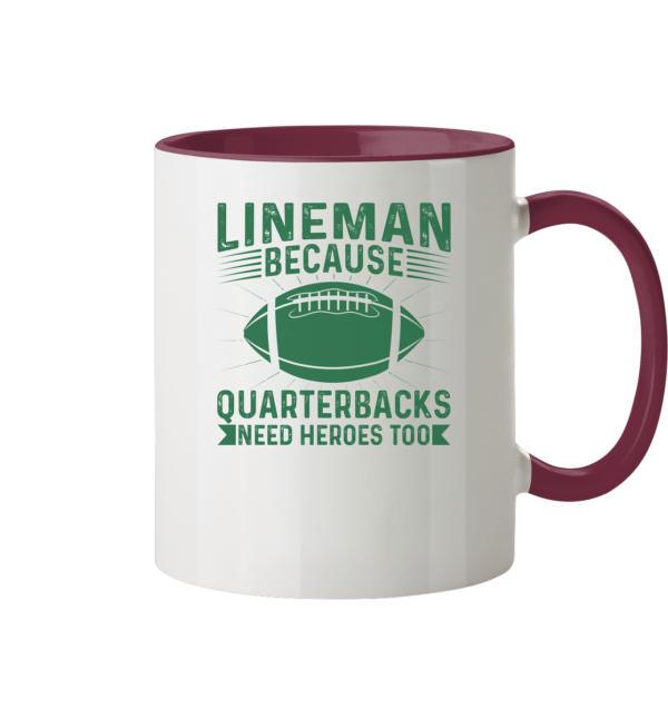 Lineman Heroes Green - Tasse zweifarbig - Amfoo Shop