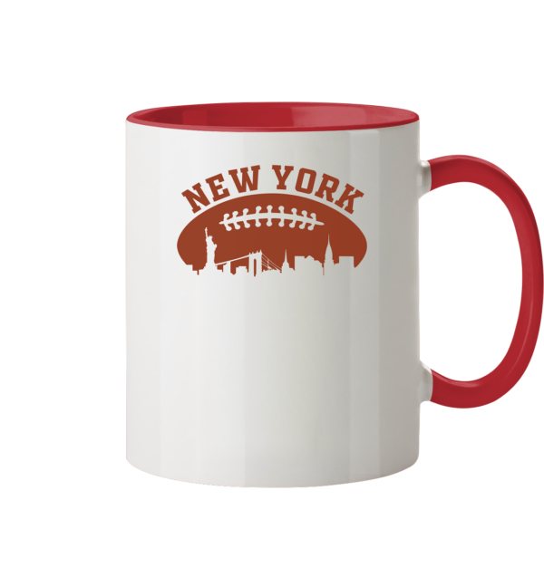 New York Football Silhoutte - Tasse zweifarbig - Amfoo Shop