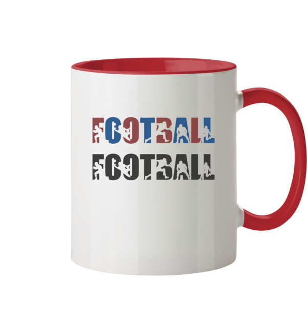 Football Silhouette - Tasse zweifarbig - Amfoo Shop