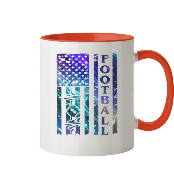 USA Football Flag - Tasse zweifarbig - Amfoo Shop