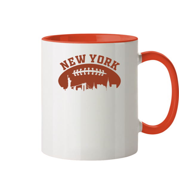 New York Football Silhoutte - Tasse zweifarbig - Amfoo Shop