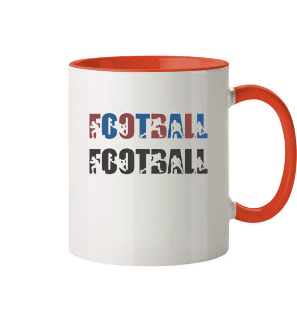 Football Silhouette - Tasse zweifarbig - Amfoo Shop