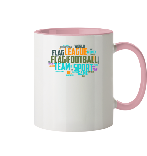 Flag Football Word Bubble - Tasse zweifarbig - Amfoo Shop