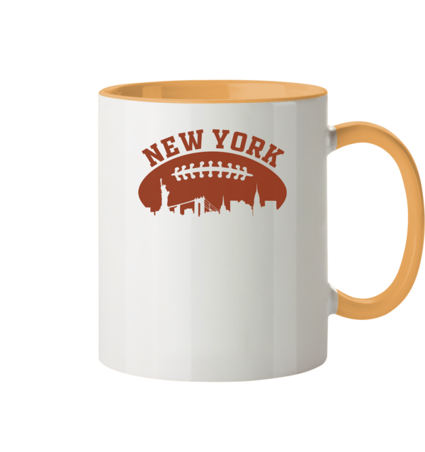 New York Football Silhoutte - Tasse zweifarbig - Amfoo Shop