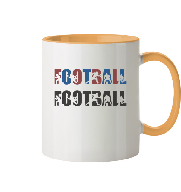 Football Silhouette - Tasse zweifarbig - Amfoo Shop