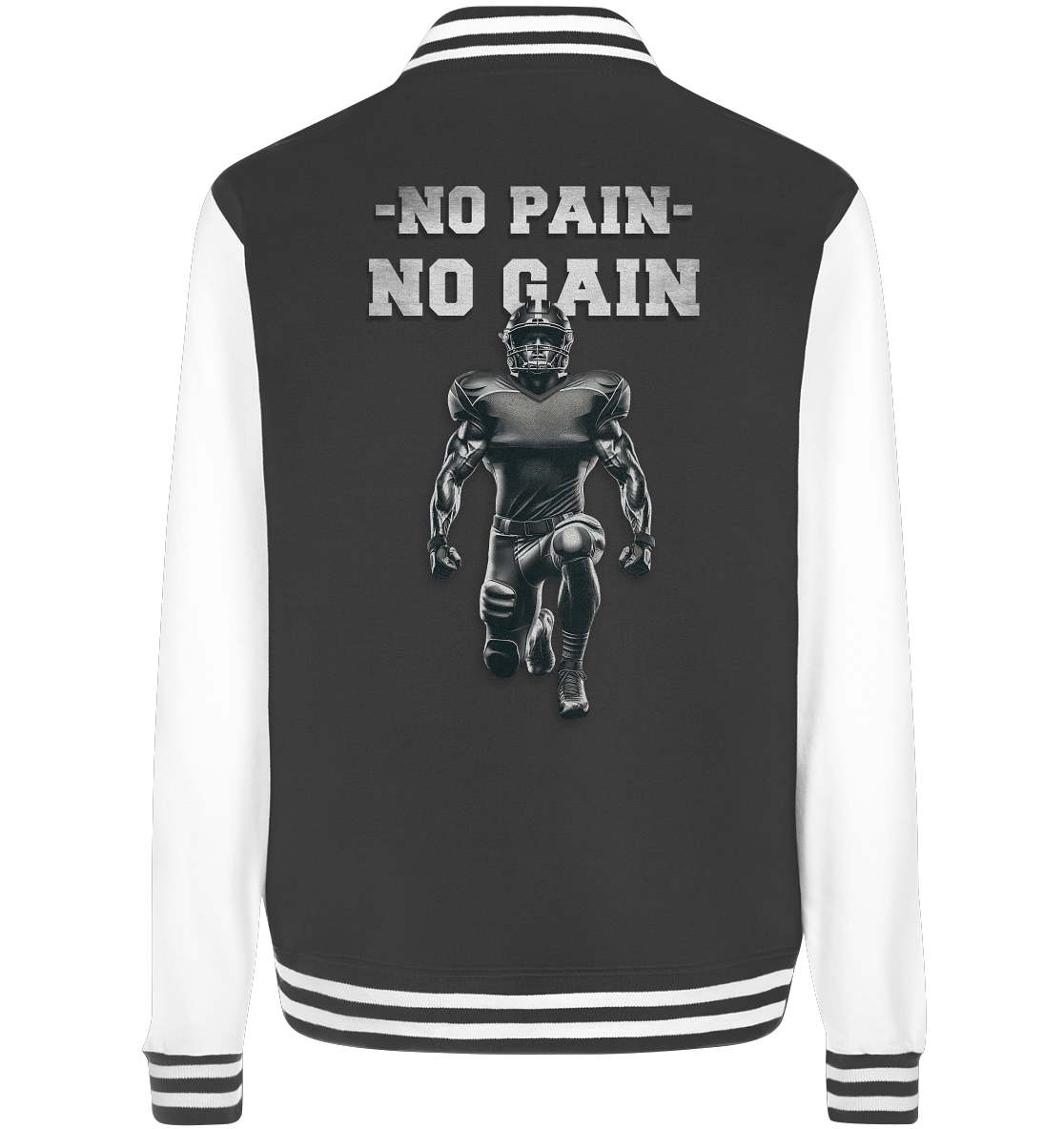 No Pain No Gain Metal - College Jacket - Amfoo Shop