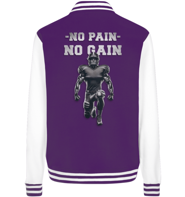 No Pain No Gain Metal - College Jacket - Amfoo Shop