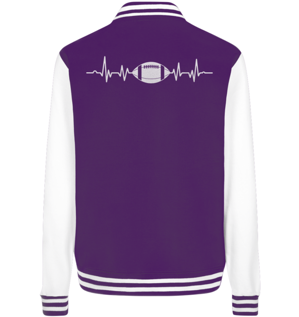 Football Heartbeat - College Jacket - Amfoo Shop