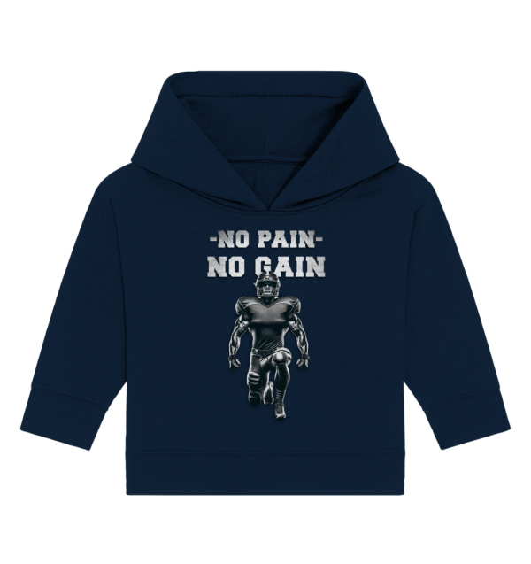 No Pain No Gain Metal - Baby Organic Hoodie - Amfoo Shop