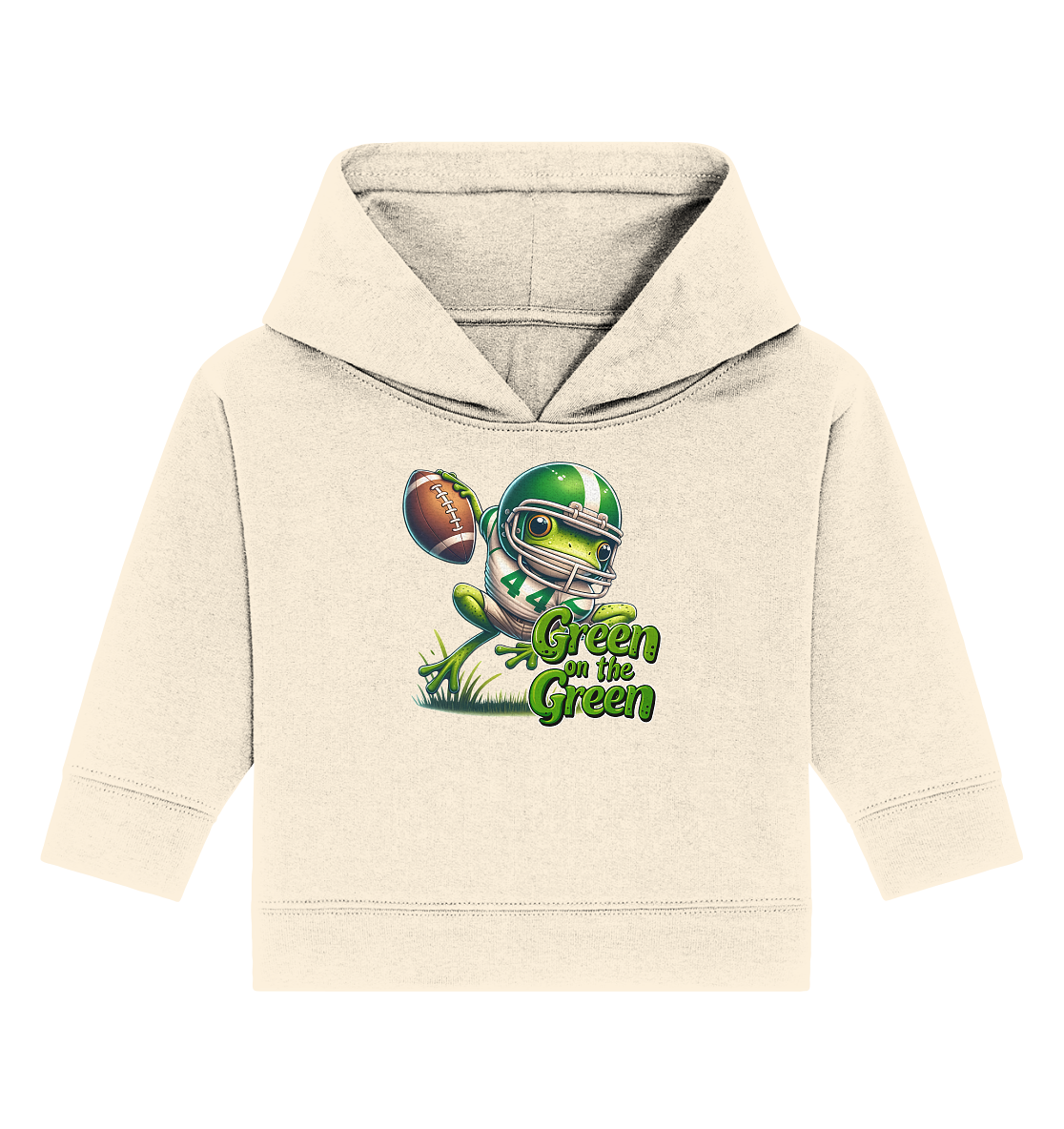 Green Frog- Baby Organic Hoodie - Amfoo Shop