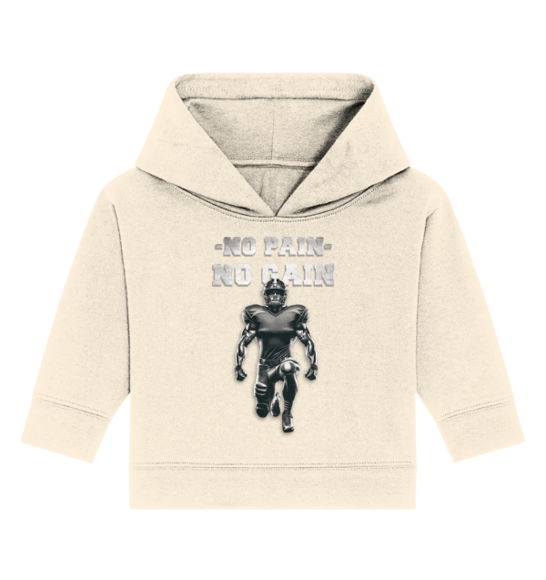 No Pain No Gain Metal - Baby Organic Hoodie - Amfoo Shop