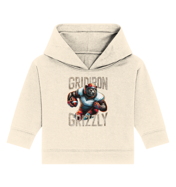 Gridiron Grizzly - Baby Organic Hoodie - Amfoo Shop