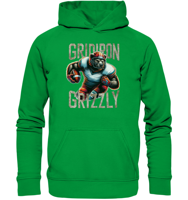 Gridiron Grizzly - Basic Unisex Hoodie - Amfoo Shop