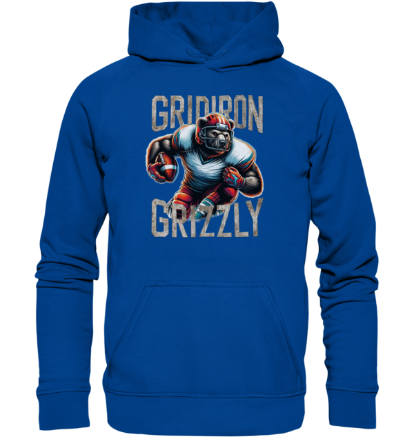 Gridiron Grizzly - Basic Unisex Hoodie - Amfoo Shop