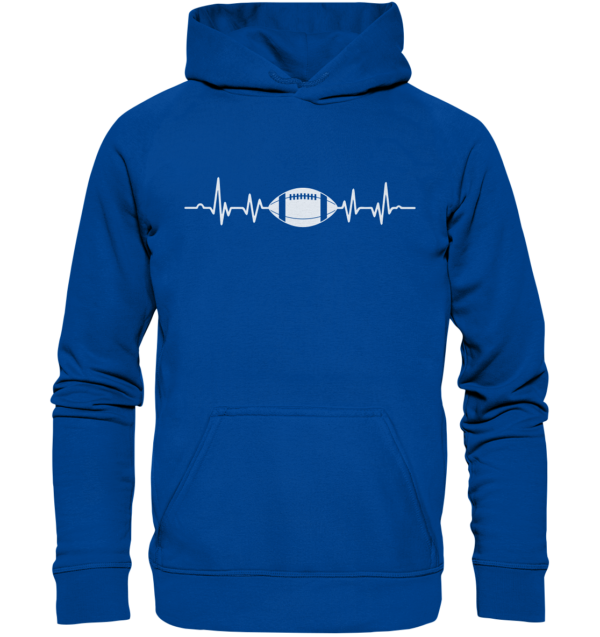 Football Heartbeat - Basic Unisex Hoodie - Amfoo Shop