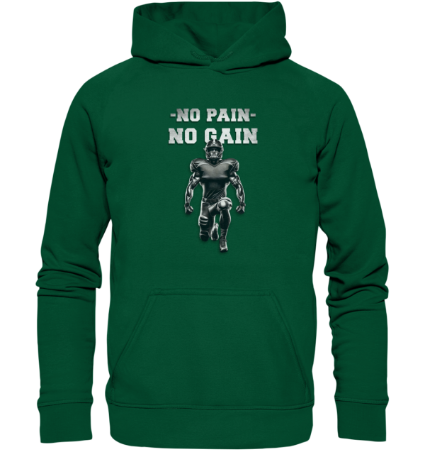 No Pain No Gain Metal - Basic Unisex Hoodie - Amfoo Shop