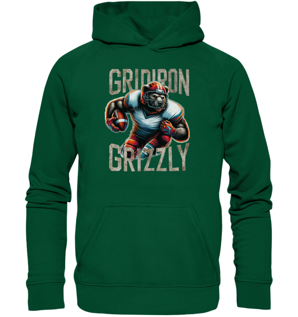 Gridiron Grizzly - Basic Unisex Hoodie - Amfoo Shop