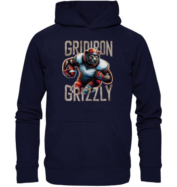 Gridiron Grizzly - Basic Unisex Hoodie - Amfoo Shop