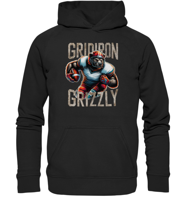 Gridiron Grizzly - Basic Unisex Hoodie - Amfoo Shop