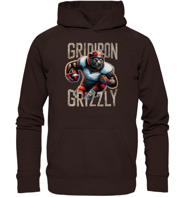 Gridiron Grizzly - Basic Unisex Hoodie - Amfoo Shop