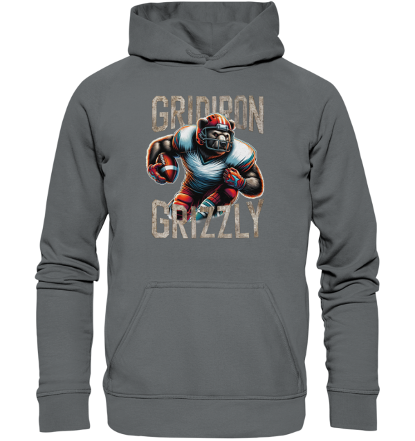 Gridiron Grizzly - Basic Unisex Hoodie - Amfoo Shop