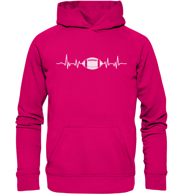 Football Heartbeat - Basic Unisex Hoodie - Amfoo Shop