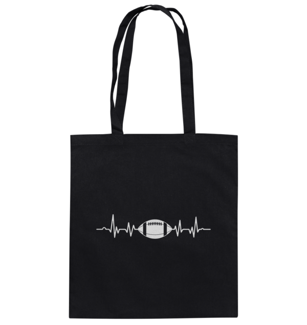 Football Heartbeat - Baumwolltasche - Amfoo Shop