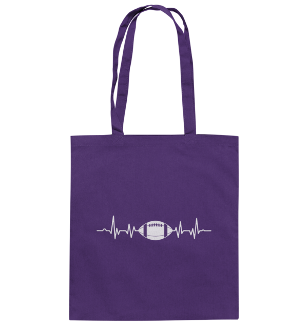 Football Heartbeat - Baumwolltasche - Amfoo Shop